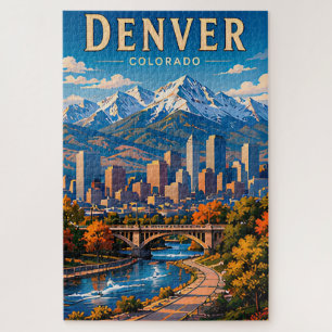 Puzzle 🌄 Collection de la ville de montagne de Denver Co