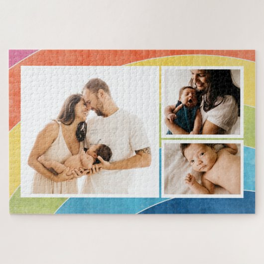 Puzzle Collection de photos de la famille Rainbow (Horizontal)