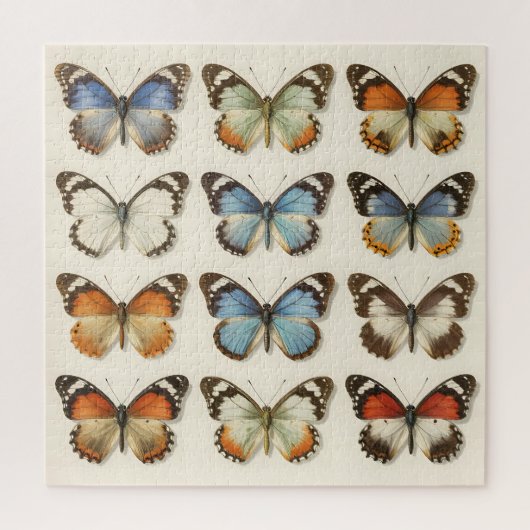 Puzzle Collection de spécimens de papillons vintage (Vertical)