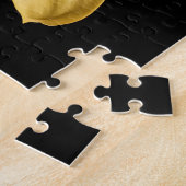 Puzzle Collection Élégante de Lys sur Fond Noir (Côté)