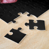 Puzzle Collection Élégante de Lys sur Fond Noir (Côté)