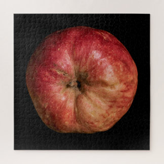 Puzzle Collection Élégante de Pommes sur Fond Noir