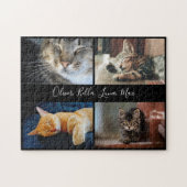 Puzzle Collection photo moderne Nom de script personnalis (Horizontal)