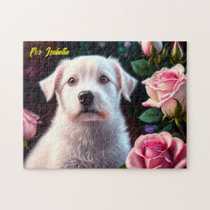 Puzzle Collection rose Et Petits Chiens