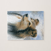Puzzle Colley de Sheltie du chien 122 (Horizontal)