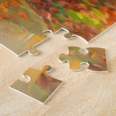 Puzzle Collie Chien dans la forêt d'automne Pastel croqui (Côté)