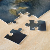 Puzzle Collie de Border Halloween avec citrouilles effray (Côté)