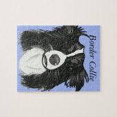 Puzzle Collie frontière noire et blanche (Horizontal)