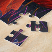 Puzzle Collie Rough Halloween Vampire Citrouilles Effraya (Côté)