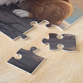 Puzzle Collie standard au bord d'un lac (Côté)