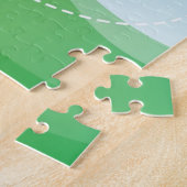 PUZZLE COLLINE AVEC BOUTEILLE ET FLEURS (Côté)
