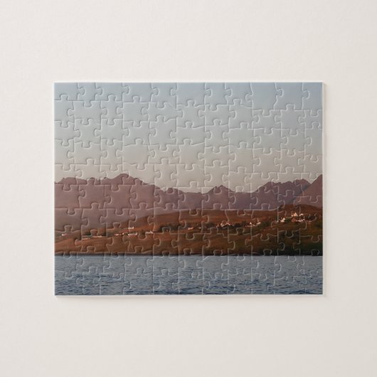 Puzzle Collines Cuillin dans Red Sunset Skye Jigsaw Puzzl (Horizontal)