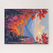Puzzle Collines d'automne | Feuillage de feuilles d'autom (Horizontal)
