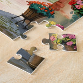 Puzzle Colmar France Alsace Watercolor Travel Custom Text (Côté)