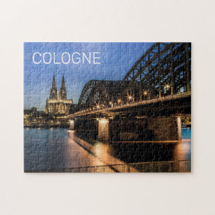 Puzzle Cologne Cityscape Allemagne Dom Souvenir de nuit