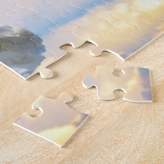 Puzzle colombe blanche en vol (Côté)