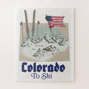 Puzzle Colorado pour skier