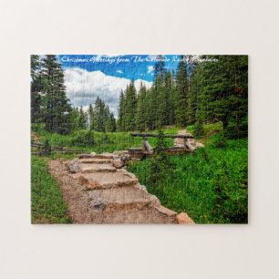 Puzzle Colorado Rocheuses. voeux de Noël