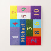 Puzzle ColorBlocks + nom et numéros Pc surdimensionnés de (Vertical)