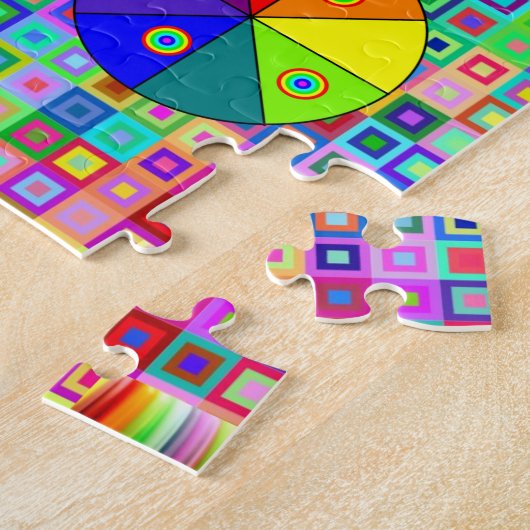 Puzzle coloré (Côté)