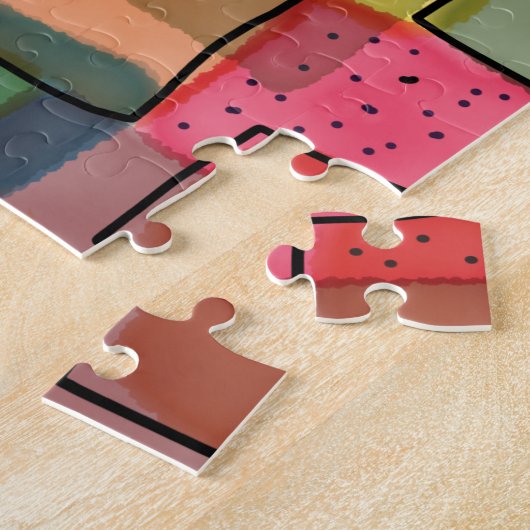 Puzzle coloré  (Côté)
