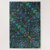 Puzzle Coloré Abstrait en mosaïque verre - difficile (Vertical)