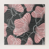 Puzzle Coloré abstrait, motif artistique transparent. (Horizontal)