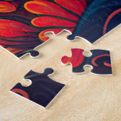 Puzzle Coloré Abstrait Psychédélique Fleur Art (Côté)