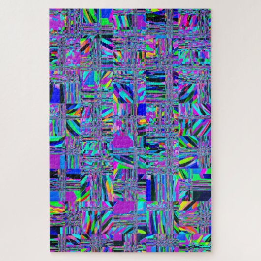 Puzzle Coloré Abstrait  Rock Pile Motif (Vertical)
