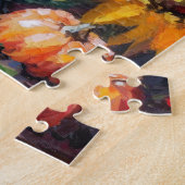 Puzzle Coloré Automne Floral et Citrouille (Côté)