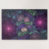 Puzzle Coloré brillant Art Abstrait Fractal moderne (Horizontal)