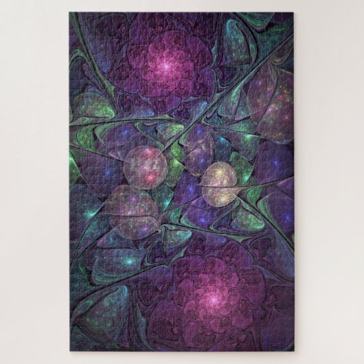 Puzzle Coloré brillant Art Abstrait Fractal moderne (Vertical)