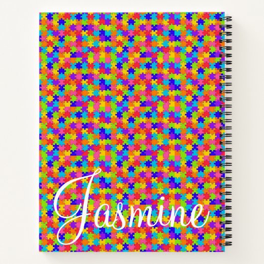 Puzzle coloré Carnet spiral (Dos)