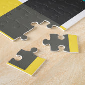 Puzzle Coloré, cool, tendance, art géométrique urbain (Côté)