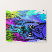 Puzzle coloré de hibou (Horizontal)