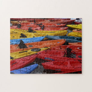 Puzzle coloré de kayak
