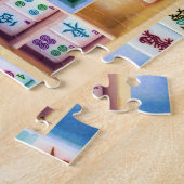 Puzzle coloré de tuiles (Côté)