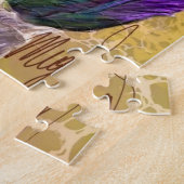 Puzzle coloré d'iris en pièces (Côté)