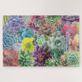 Puzzle coloré et succulent (Horizontal)