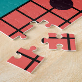 Puzzle Coloré géométrique : motif abstrait. (Côté)