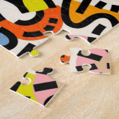 Puzzle Coloré Memphis sans couture motif VII (Côté)