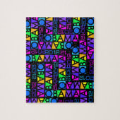 Puzzle coloré OBAMA 2012 (Vertical)