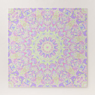 Puzzle Coloré Quirky Super Boho Hippie Retro Mandala