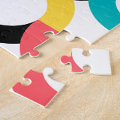 Puzzle Coloré, tendance, gai, fun moderne géométrique (Côté)