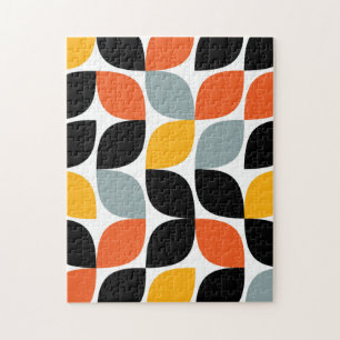 Puzzle Coloré, unique, tendance, concept de feuille urbai