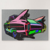 Puzzle Colored cadillac (Horizontal)