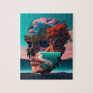 Puzzle Colored skull