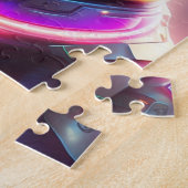 Puzzle Colorée Futuriste Espace Sci-Fi Astronau Cat (Côté)