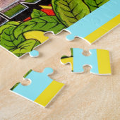 Puzzle Colorée Retro Caroline du Nord (Côté)