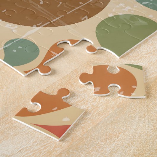 Puzzle Colorés : Motif rétro Abstrait. (Côté)